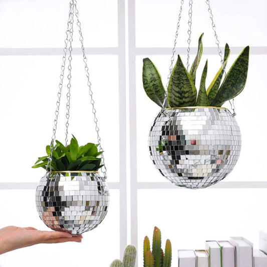 Fran Disco Ball Plant Pot