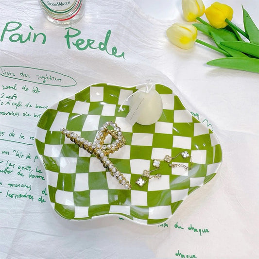 Sara Checkerboard Plate