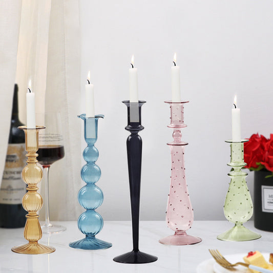 Marie Glass Candlestick