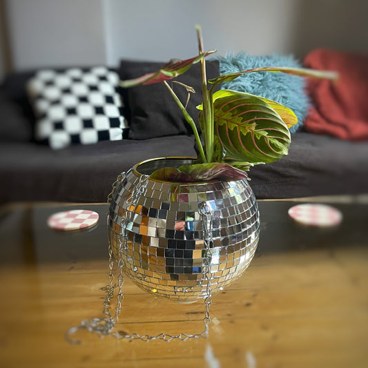 Fran Disco Ball Plant Pot